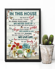 Load image into Gallery viewer, In This Hose We Trust In God Hummingbirds Vertical Poster
