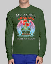 Load image into Gallery viewer, My Angel Grandpa Who Watched Over My Back Unisex Long Sleeve
