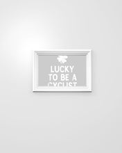 Load image into Gallery viewer, Lucky To Be A Biker Pilot Clover St Patrick's Day Gift Horizontal Poster

