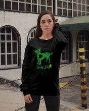 Load image into Gallery viewer, Green Chihuahua Lucky Day St Patrick's Day Gift For Dog Lovers Unisex Long Sleeve
