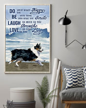 Load image into Gallery viewer, Australian Shepherd Dog Do What Makes Happy You Gift For Dog Lovers Vertical Poster
