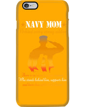 Load image into Gallery viewer, Son Gift For Navy Mom Behind Every Strong Soldier Phone case
