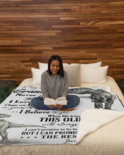 Load image into Gallery viewer, Gran Gift For Grandson T Rex The Rest Of Mine Sherpa Blanket
