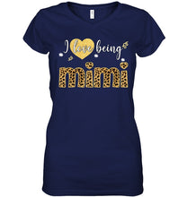 Load image into Gallery viewer, Meaningful Gift For Family I Love Being Mimi Ladies V-Neck
