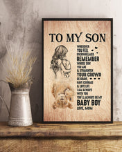 Load image into Gallery viewer, A Hug Water Reflection Always Be My Baby Boy Mom Gift For Son Vertical Poster
