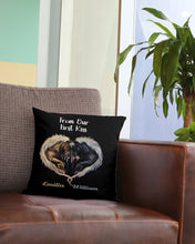Load image into Gallery viewer, Horses From Our First Kiss Custom Name Gift For Girlfriend Pillow Cover
