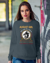 Load image into Gallery viewer, Birthday Gift For August Girl The Soul Of A Witch Sweatshirt
