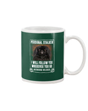 Load image into Gallery viewer, Black Pekingese Personal Stalker St. Patrick's Day Printed Mug Mug
