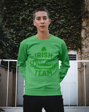 Load image into Gallery viewer, Irsih Drinking Team Green Shamrock St Patrick's Day Sweatshirt
