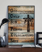 Load image into Gallery viewer, For God So Loved The World That He Gave His Only Begotten Son Vertical Poster
