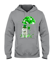 Load image into Gallery viewer, White Husky Patrick Balloons St. Patrick's Day Color Changing Mug Hoodie
