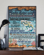 Load image into Gallery viewer, Mermaid Just Do Your Best Mom Gift For Daughter Vertical Poster
