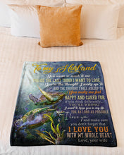 Load image into Gallery viewer, You Mean So Much To Me Turtles Gift For Husband Fleece Blanket
