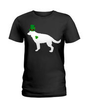Load image into Gallery viewer, German Shepherd Leprechaun St. Patrick's Day Color Changing Mug Ladies Tee
