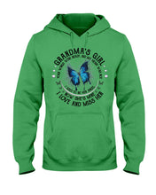 Load image into Gallery viewer, Blue Butterfly Gift For Angel Grandma Your Wings Were Ready Hoodie
