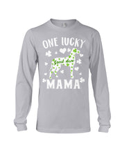 Load image into Gallery viewer, Great Dane Let The Shenanigans Begin Clover St Patrick's Day Gift Unisex Long Sleeve
