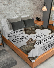 Load image into Gallery viewer, Gigi Gift For Grandson T Rex The Rest Of Mine Sherpa Blanket
