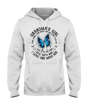 Load image into Gallery viewer, Blue Butterfly Gift For Angel Grandma Your Wings Were Ready Hoodie
