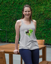 Load image into Gallery viewer, Doberman Not Lucky Simply Blessed Clover St Patrick's Day Gift For Dog Lovers Ladies Flowy Tank
