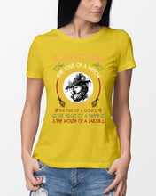 Load image into Gallery viewer, Birthday Gift For August Girl The Soul Of A Witch Ladies Tee
