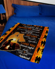 Load image into Gallery viewer, Proposal At Dawn Love Made Us Together Gift For Wife Fleece Blanket

