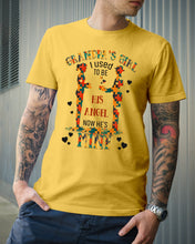 Load image into Gallery viewer, Gift For Autism Angel Grandma I Used To Be His Angel Now He's Mine Guys Tee
